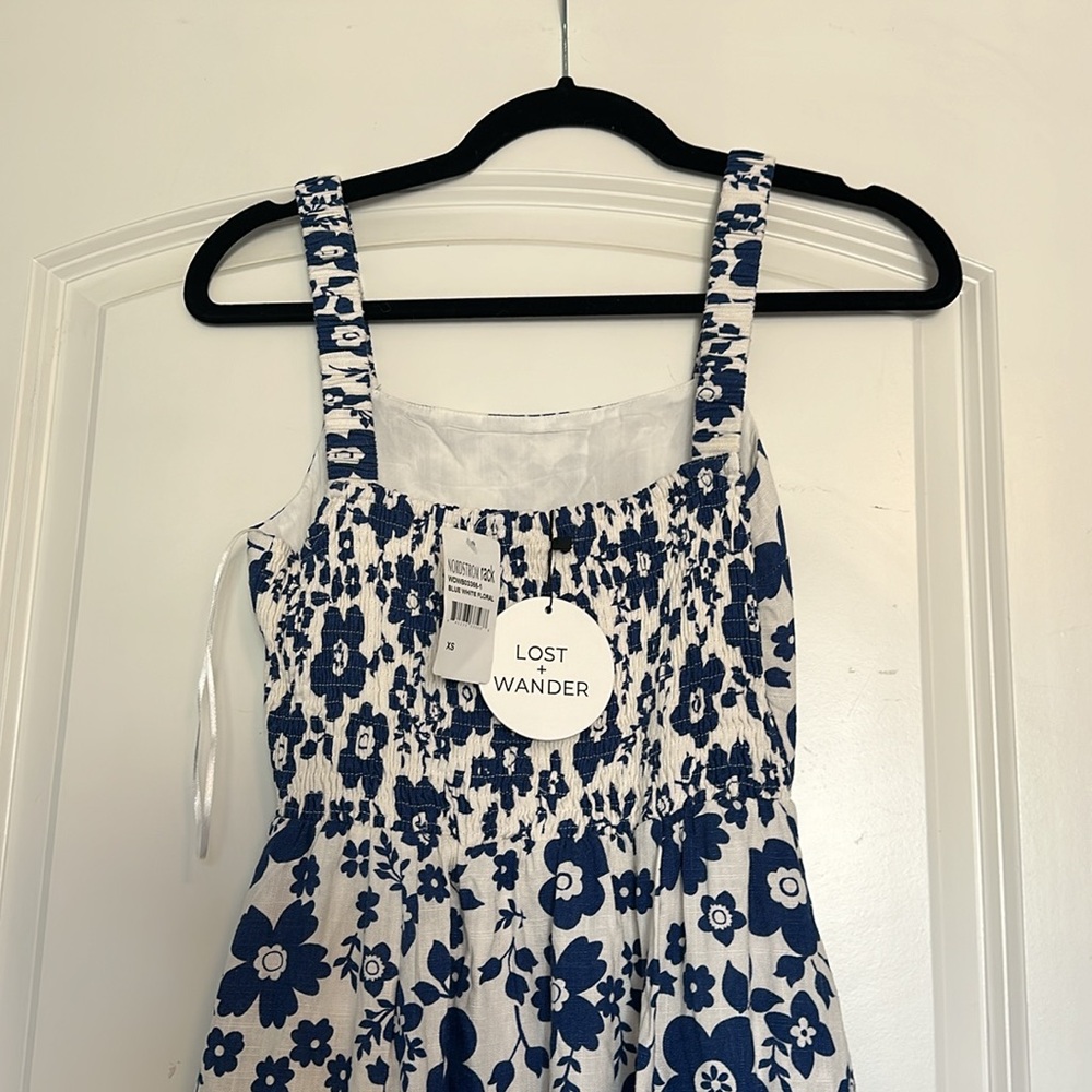 Lost and Wander Blue Floral Dress - XS - Picture 7 of 7